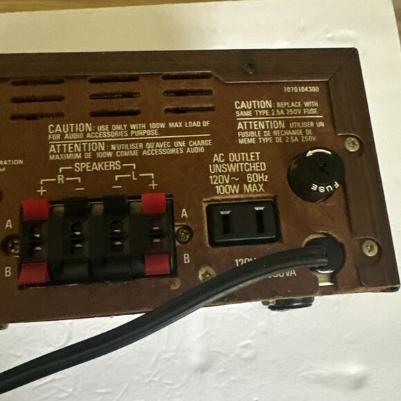 VINTAGE REALISTIC STA-115 AM/FM STEREO RECEIVER TESTED WORKING - Picture 15 of 16